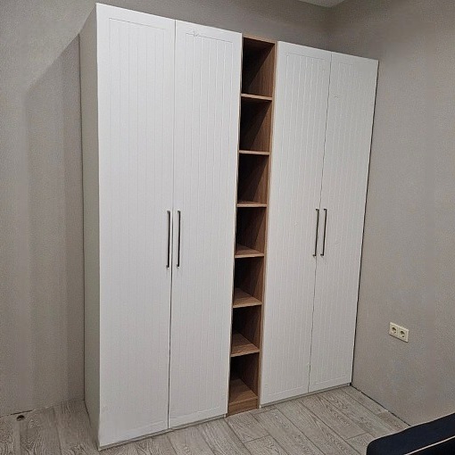 Отис (Белый, МДФ, вертикальная фрезеровка)