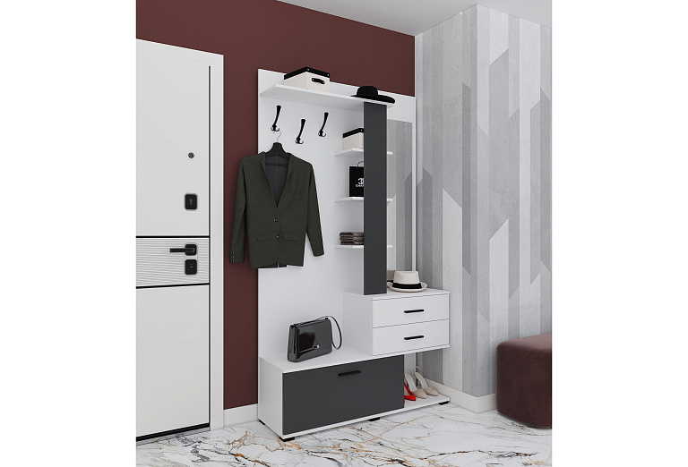 Вита-1 Белый/Антрацит