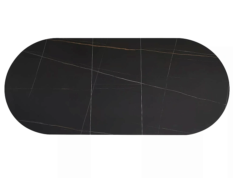 Стол обеденный SIGNAL GASTON Ceramic черный/черный 140-180/80