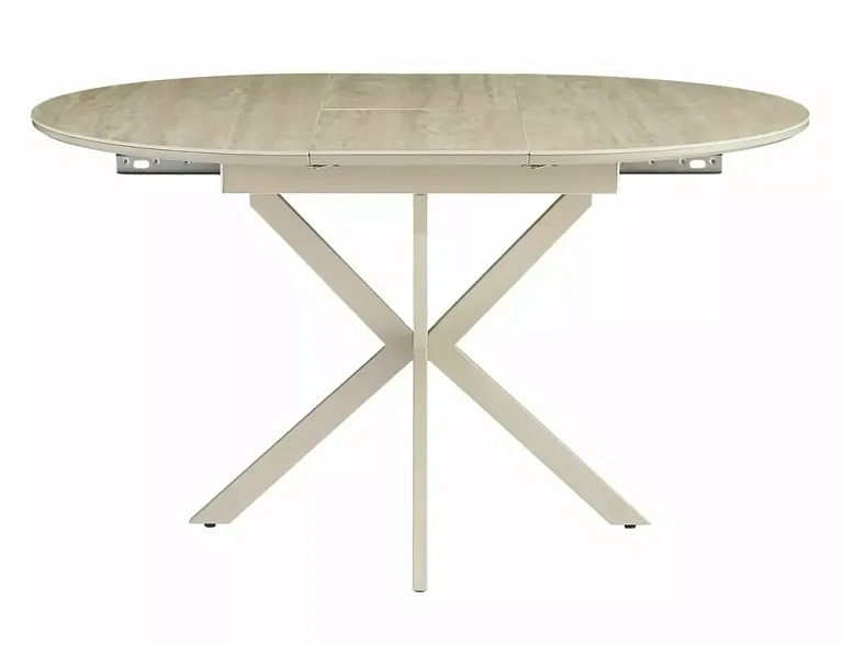 Стол обеденный SIGNAL GASTON Ceramic травертин/кашемир 100-135/100