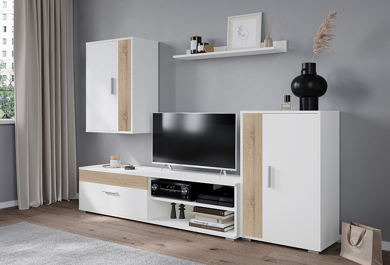 Neo-4 Белый платинум/Дуб Сонома