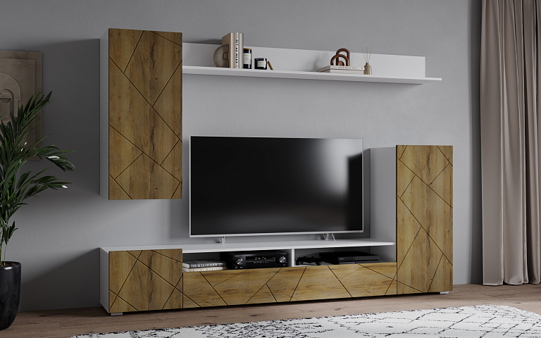 Neo-5 Дуб Вотан/Белый платинум