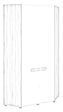 Шкаф угловой