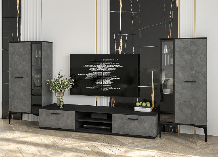 Neo-8 Бетон Портленд/Черный