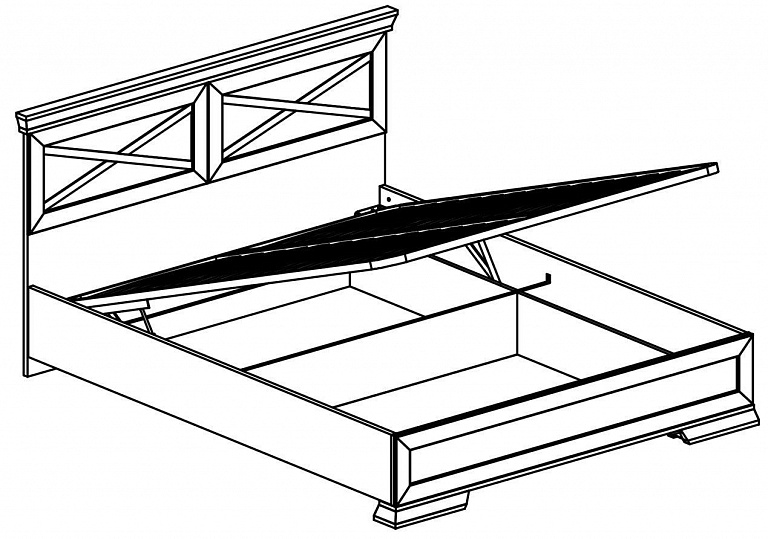 Кровать Marselle 160x200 с подъемным механизмом + Матрас Стрим TFK 7Z, 160x200