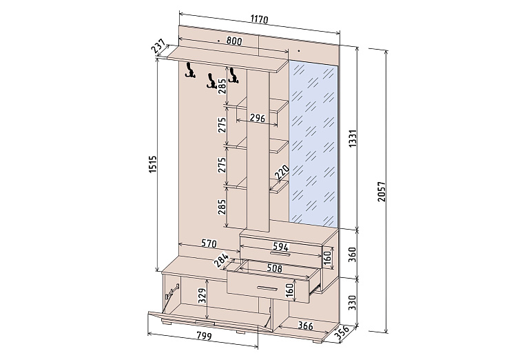 Вита-1 Персидский жемчуг/Дуб золотой