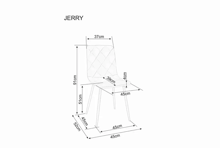Стул SIGNAL JERRY Brego 31 светло-бежевый/кашемир 