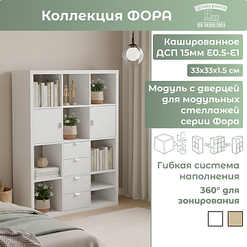 Модуль с дверцей, ручка металл
