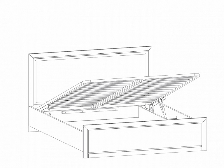 Кровать Коен LOZ 160x200 мдф с подъемным механизмом + Матрас Янг TFK 7Z, 160x200