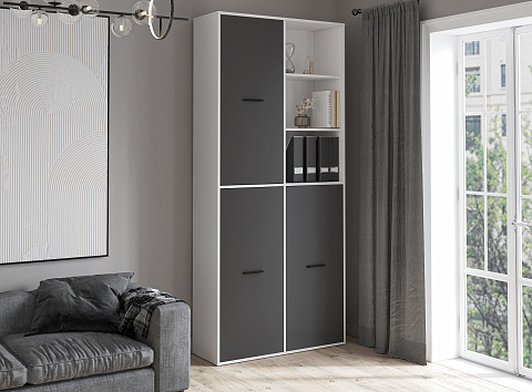 Шкаф (белый/антрацит)